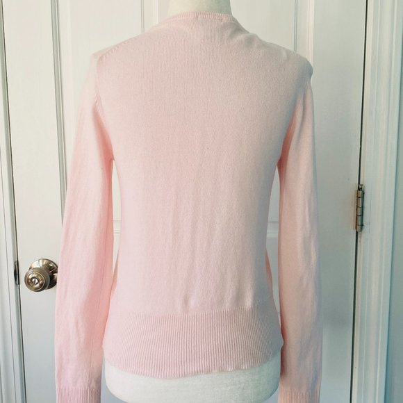 Angora Blend Perfect Fit Cardigan with Multicolor Rhinestone Buttons (size S) - Picture 5 of 12